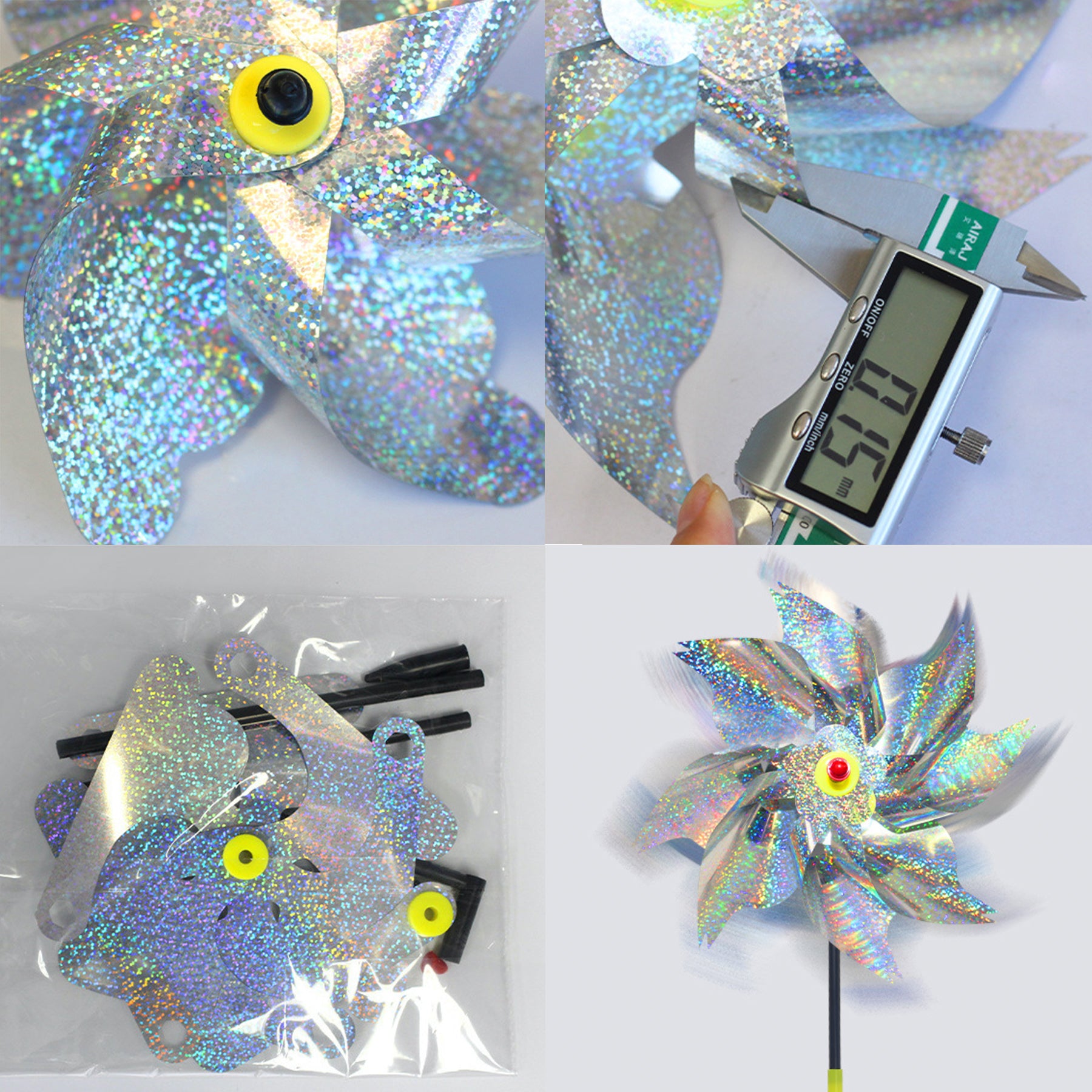Colorful Windmill For Repel Birds