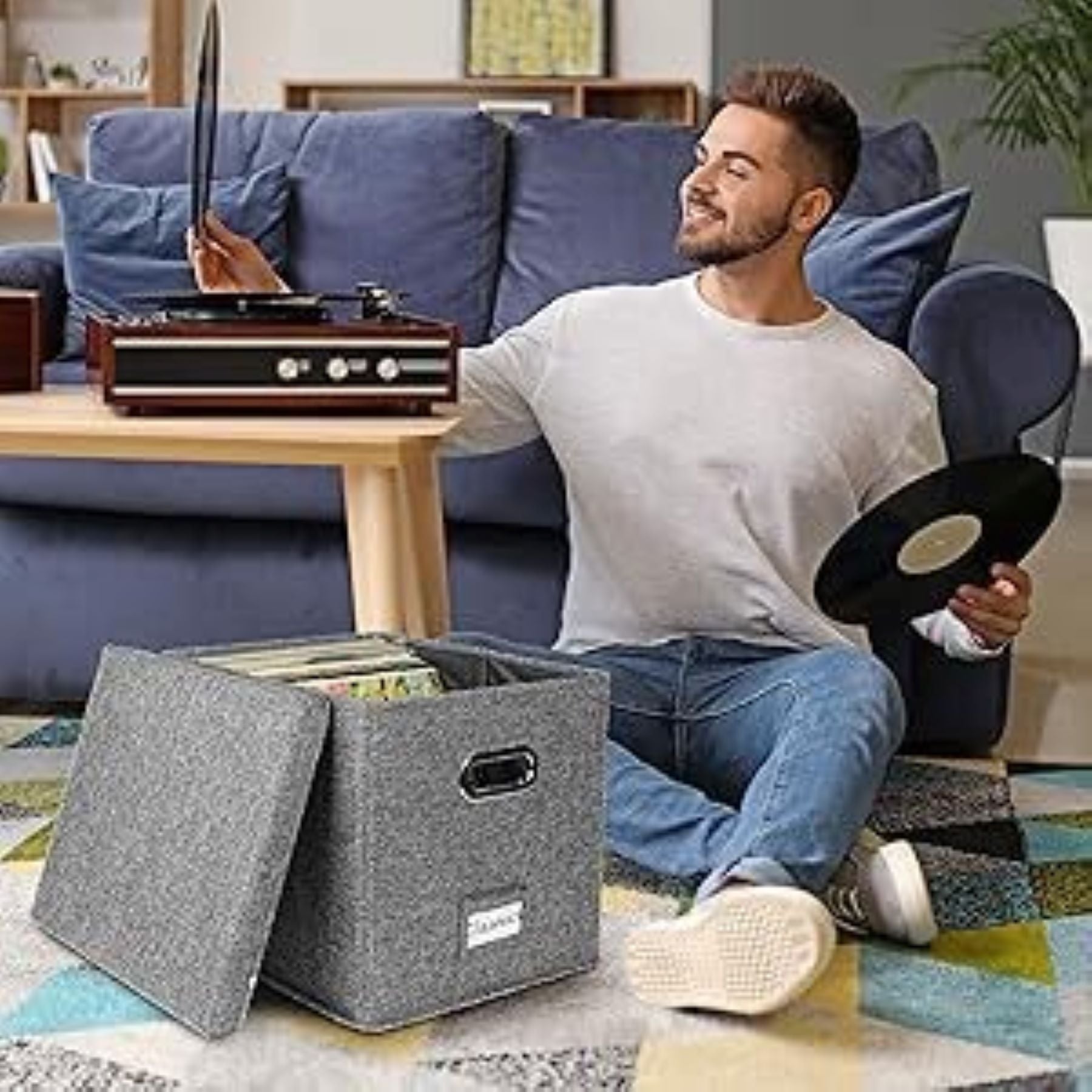 Vinyl Record Storage Box
