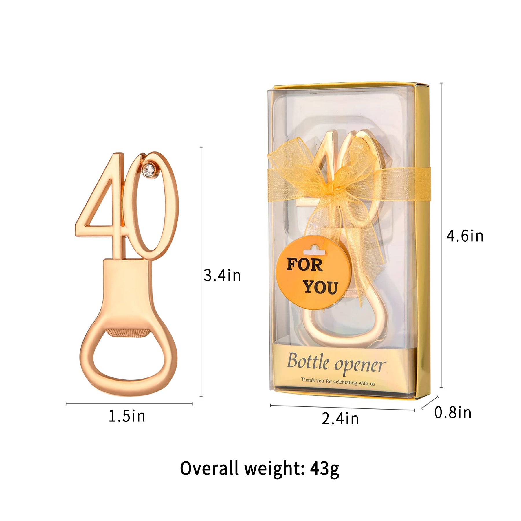 Digital Alloy Corkscrew Birthday Bottle Opener For Party Favors
