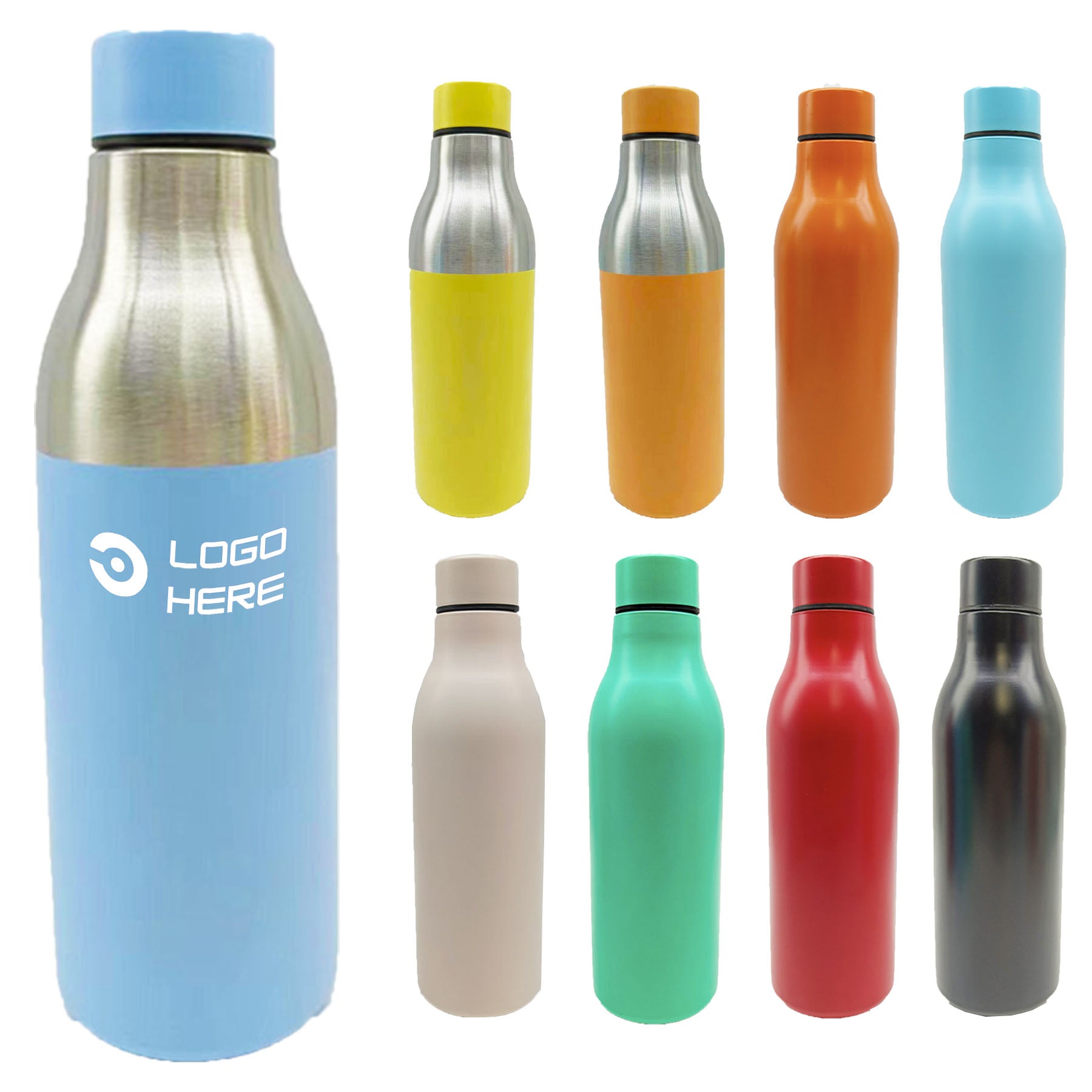 18 Oz Stainless Steel Cola Insulated Bottle