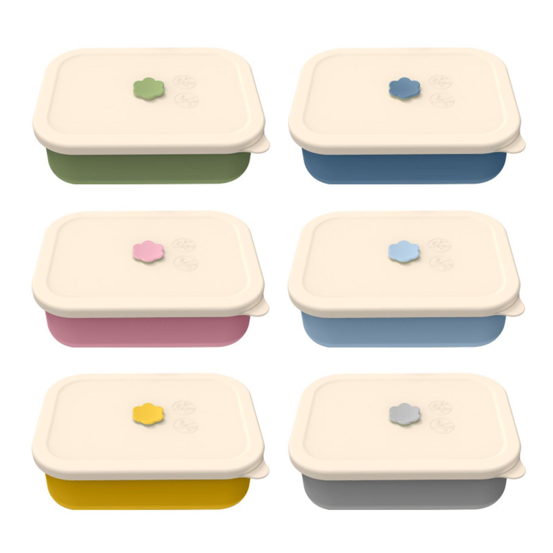 4 - Section Silicone Bento Container