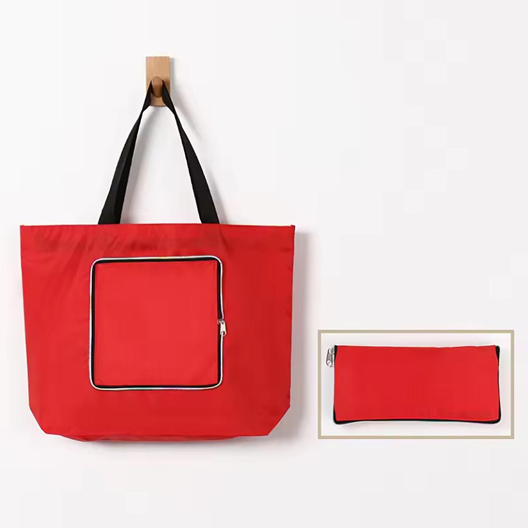 Reusable Grocery Zipper Shopping Tote Bag Shopping Bag
