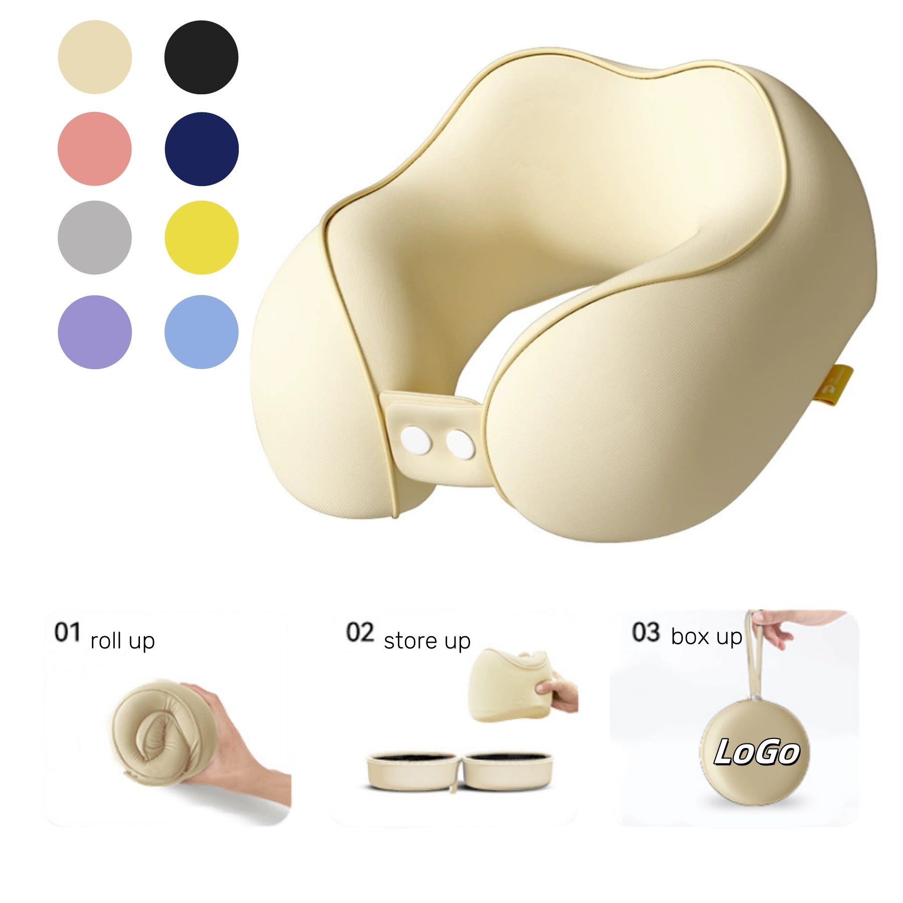 Memory Foam U-shaped Pillow