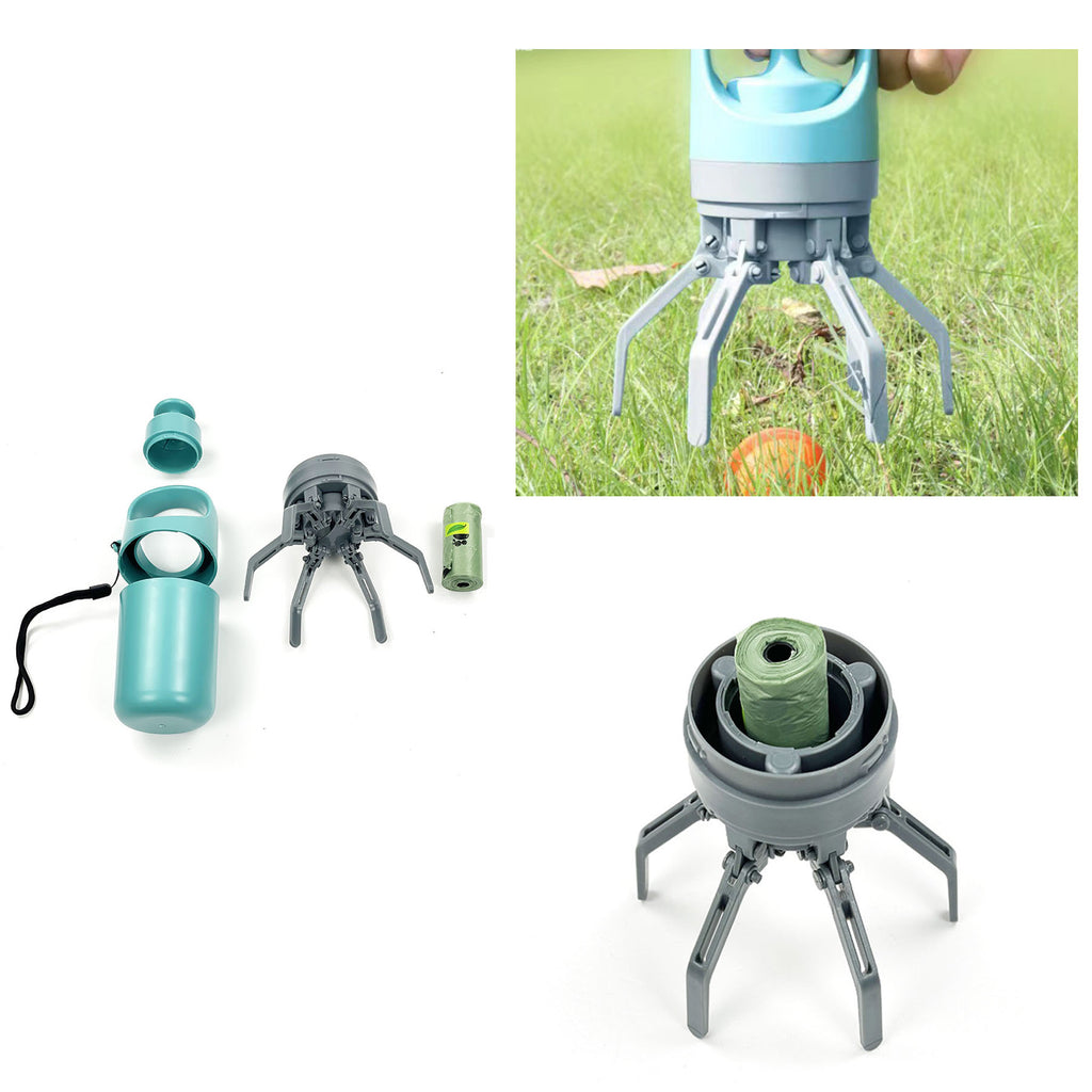 Pet Waste Bags Outdoor Portable Six-Claw Pooper Scooper