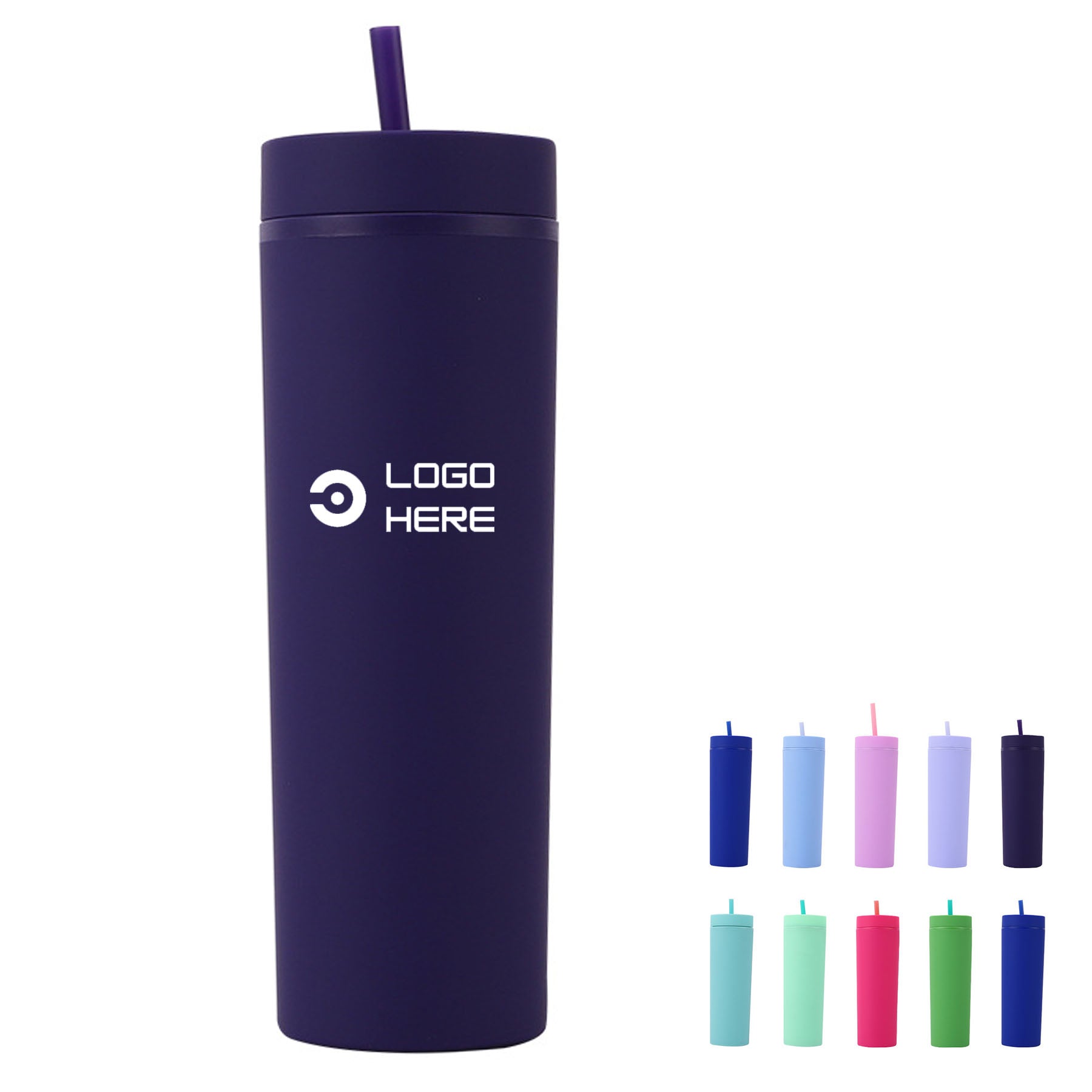 16Oz Sports Bottle With As Material And Straw