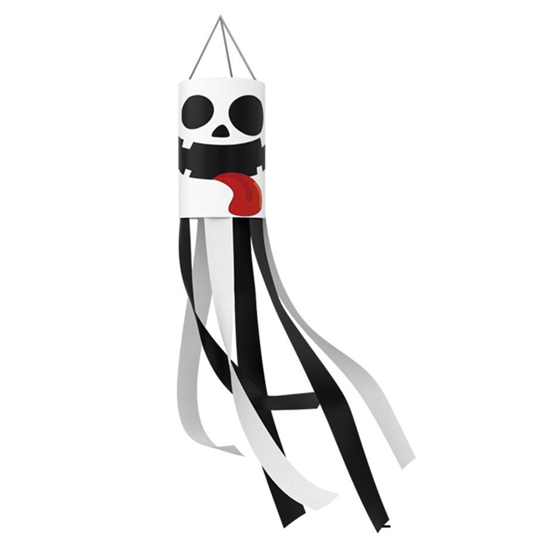 Decorated Windpipe Flags For Halloween