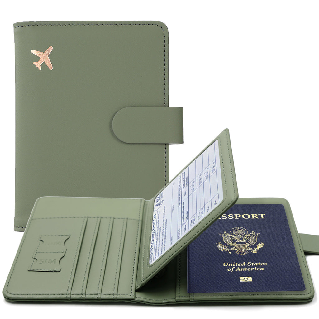 Magnetic Passport Holder Closed Shielded Travel Wallet