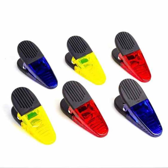 Personalized Custom Colorful Magnetic Transparent Small Plastic Refrigerator Office Paper Clip