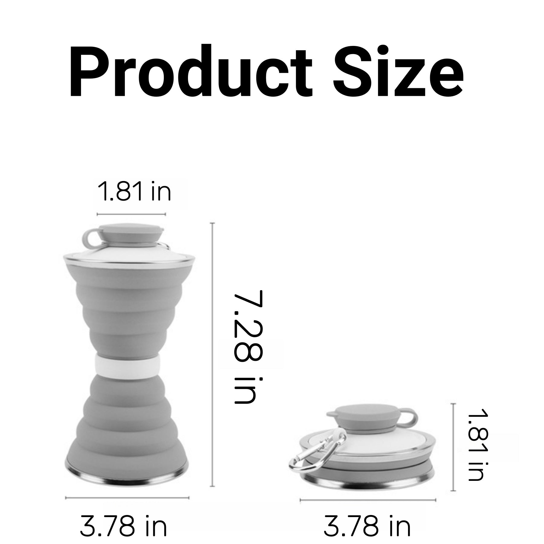Outdoor Silicone Foldable Water Cup
