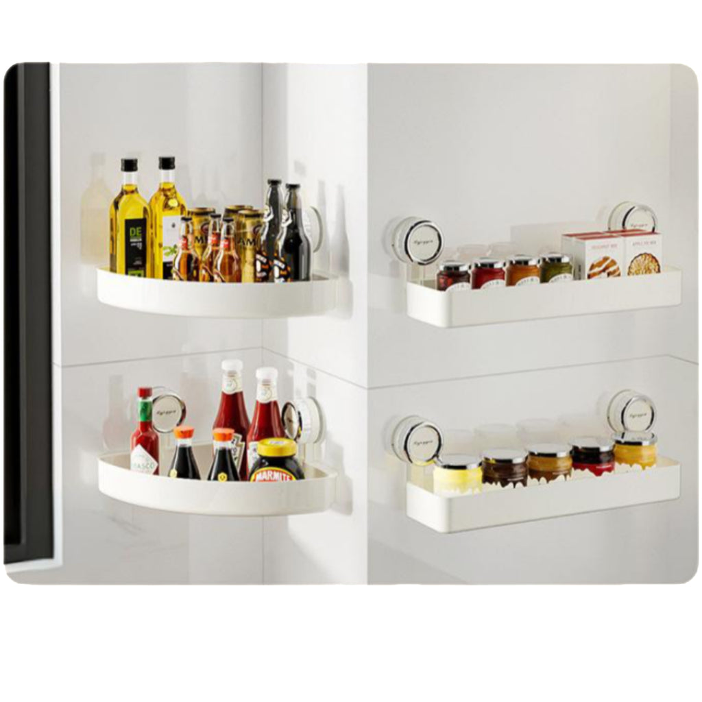 Drill - free Suction Cup Storage Rack for Bathroom