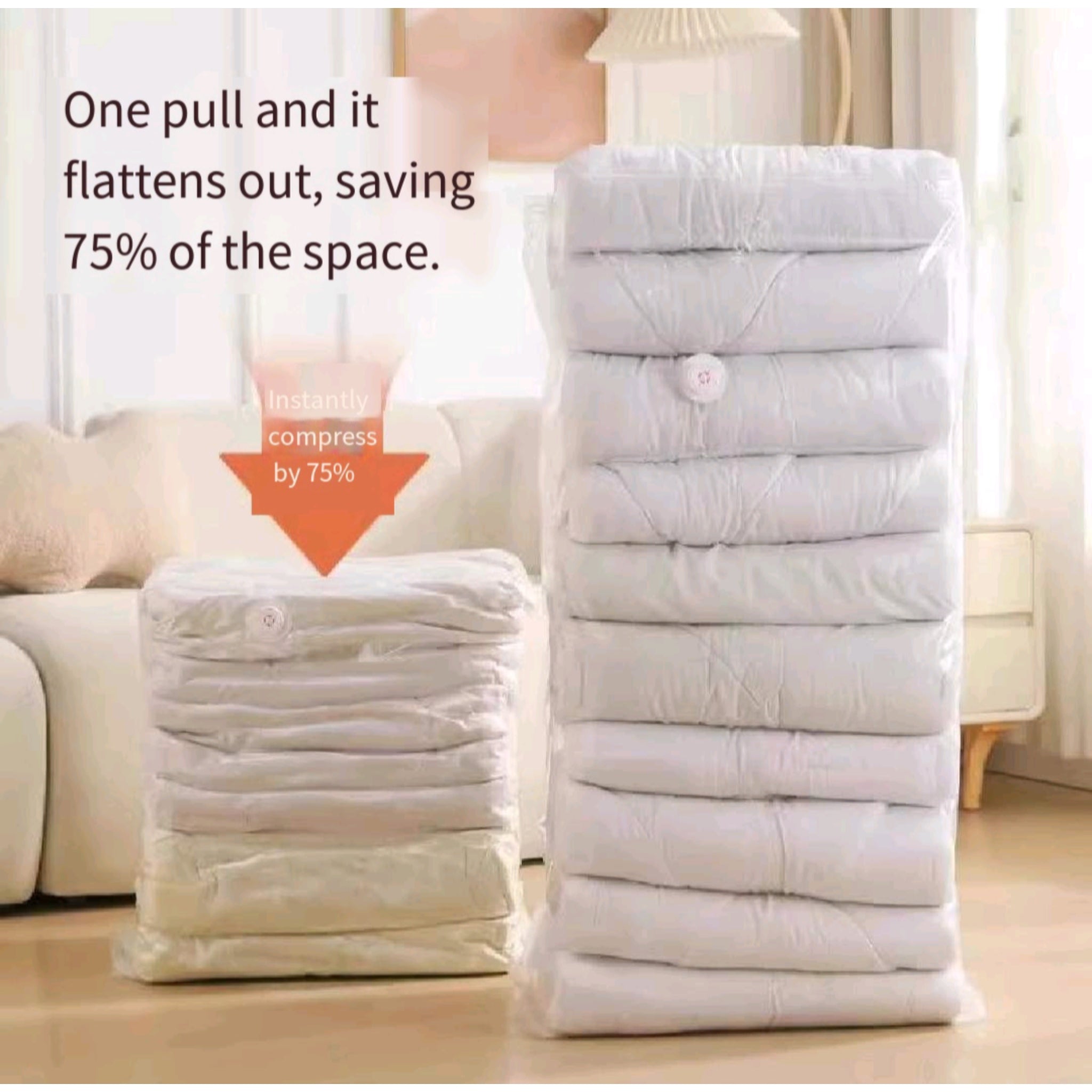 Vacuum Storage Bags For Clothes & Bedding