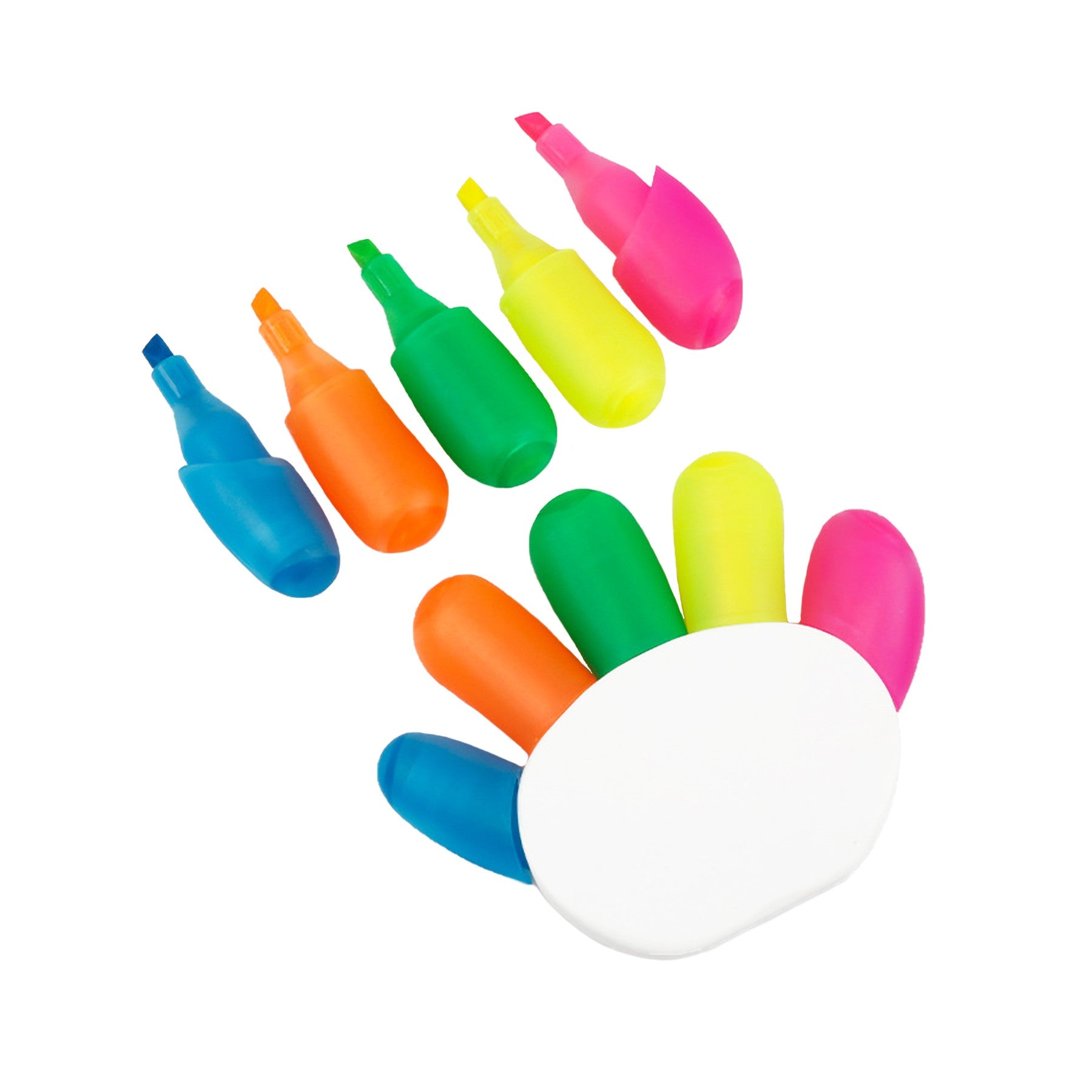 High Five Hand-Shaped Highlighter Multi-Color Set