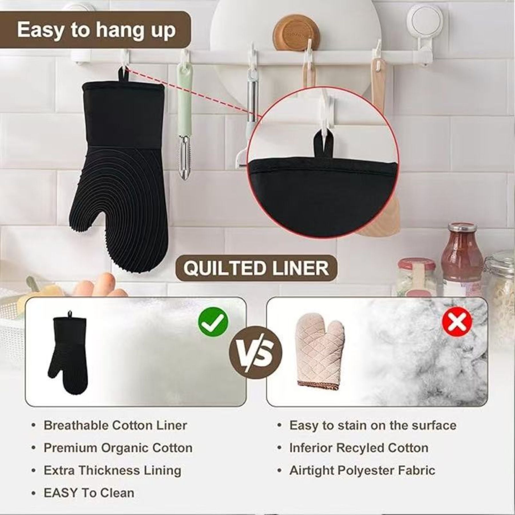 Silicone Heat Insulation Gloves