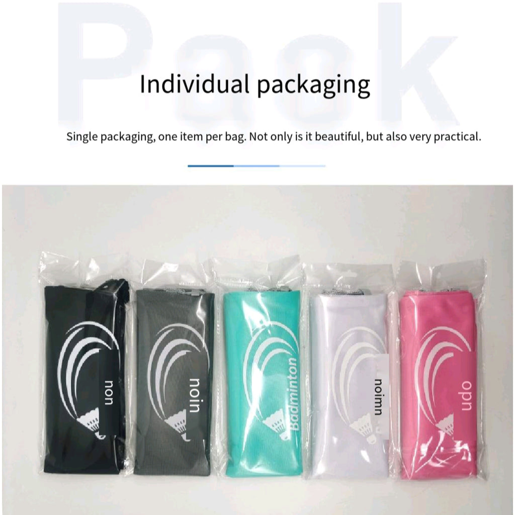 Fleece 2-Racket Bag Badminton Drawstring Printed Protective