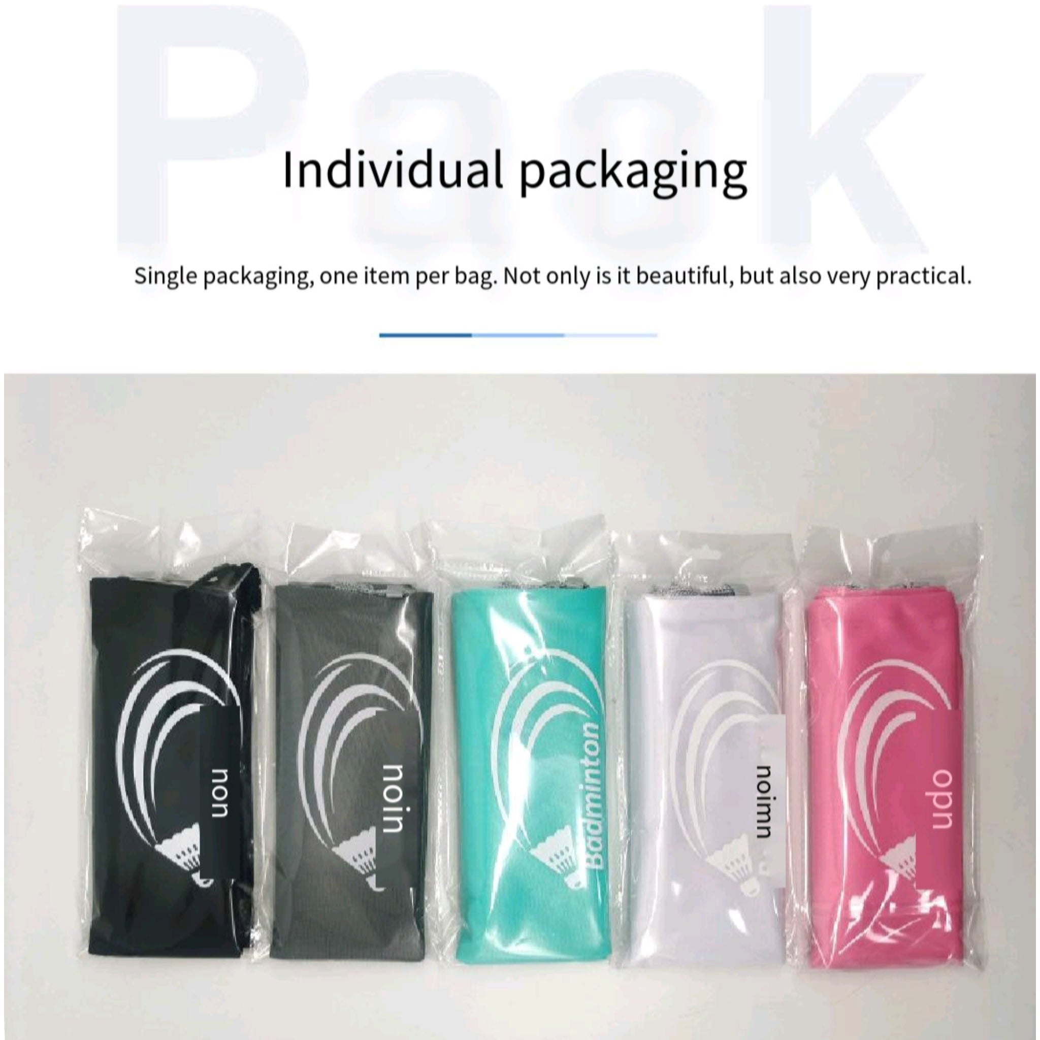 Fleece 2-Racket Bag Badminton Drawstring Printed Protective