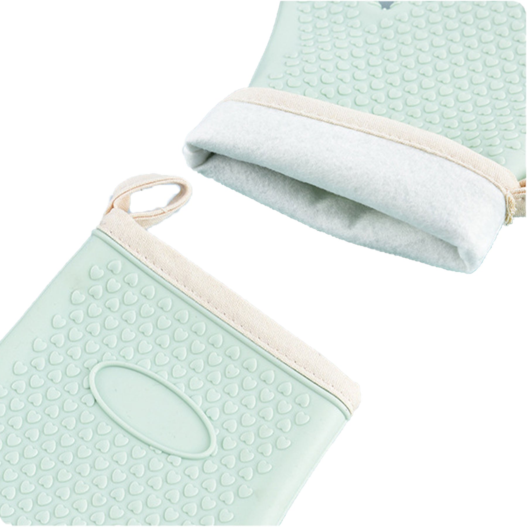 Ribbed Soft Silicone Oven Mitt