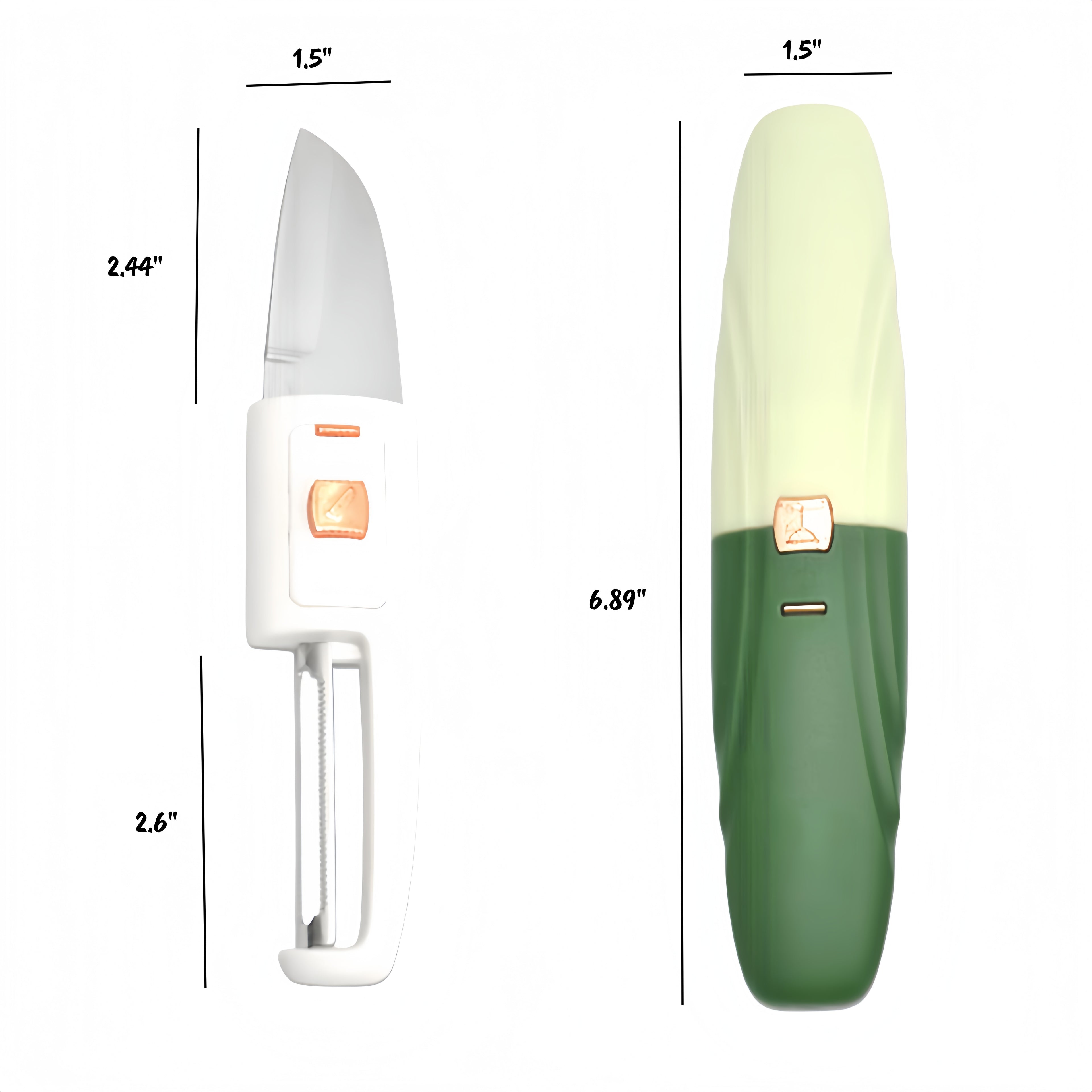 2-in-1 Fruit Knife & Peeler