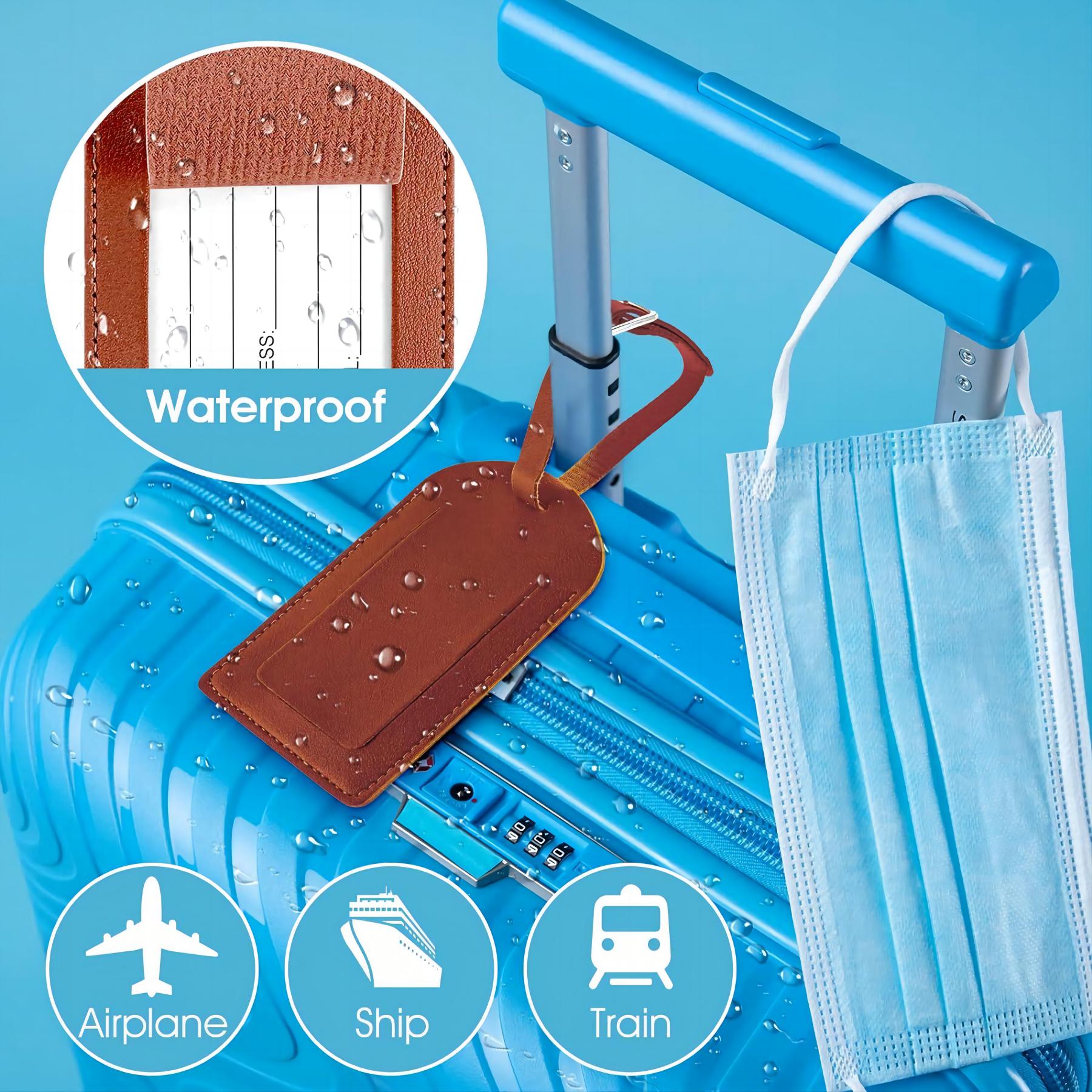 Custom Leather Luggage Tag