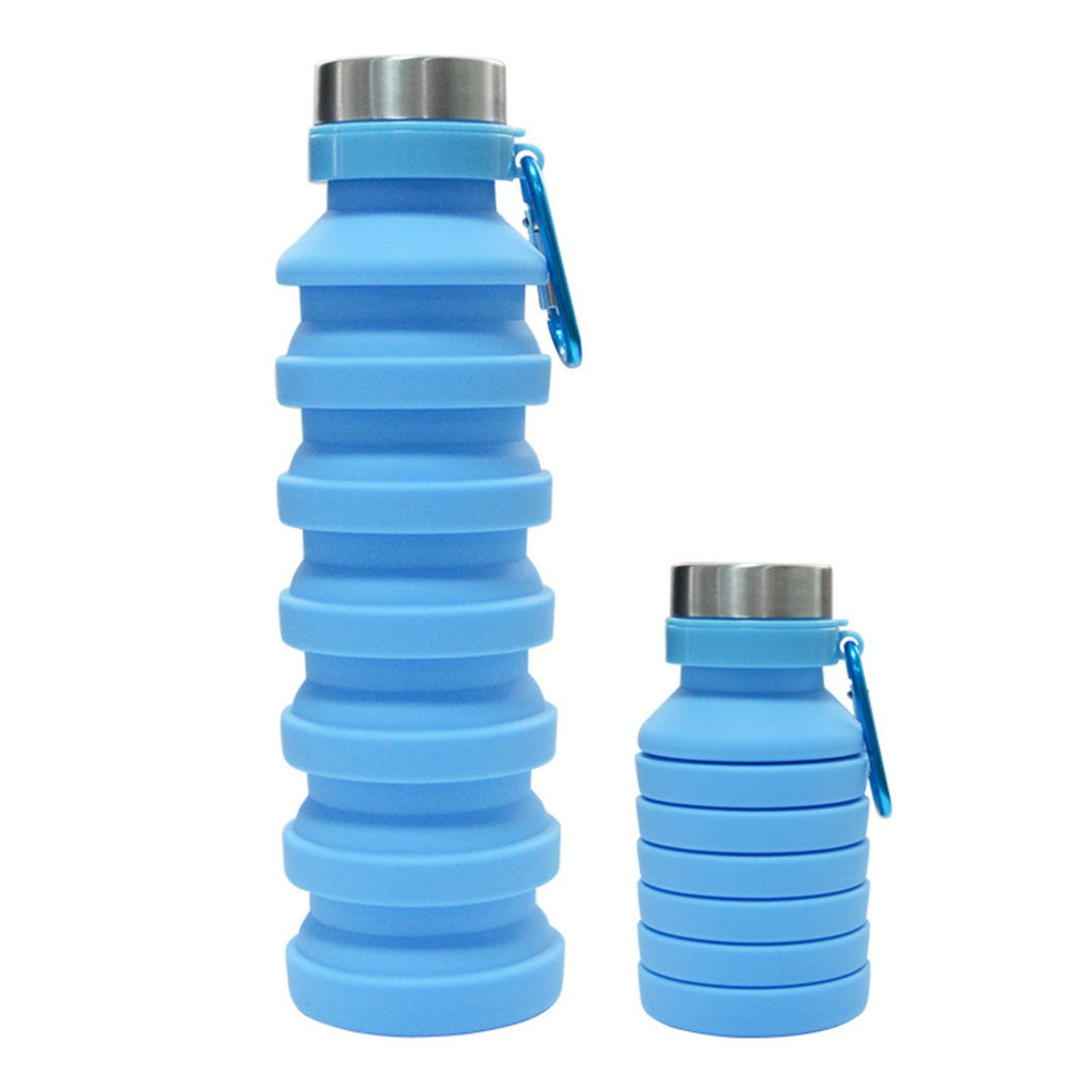 19 Oz. Outdoor Foldable Silicone Telescopic Water Bottle