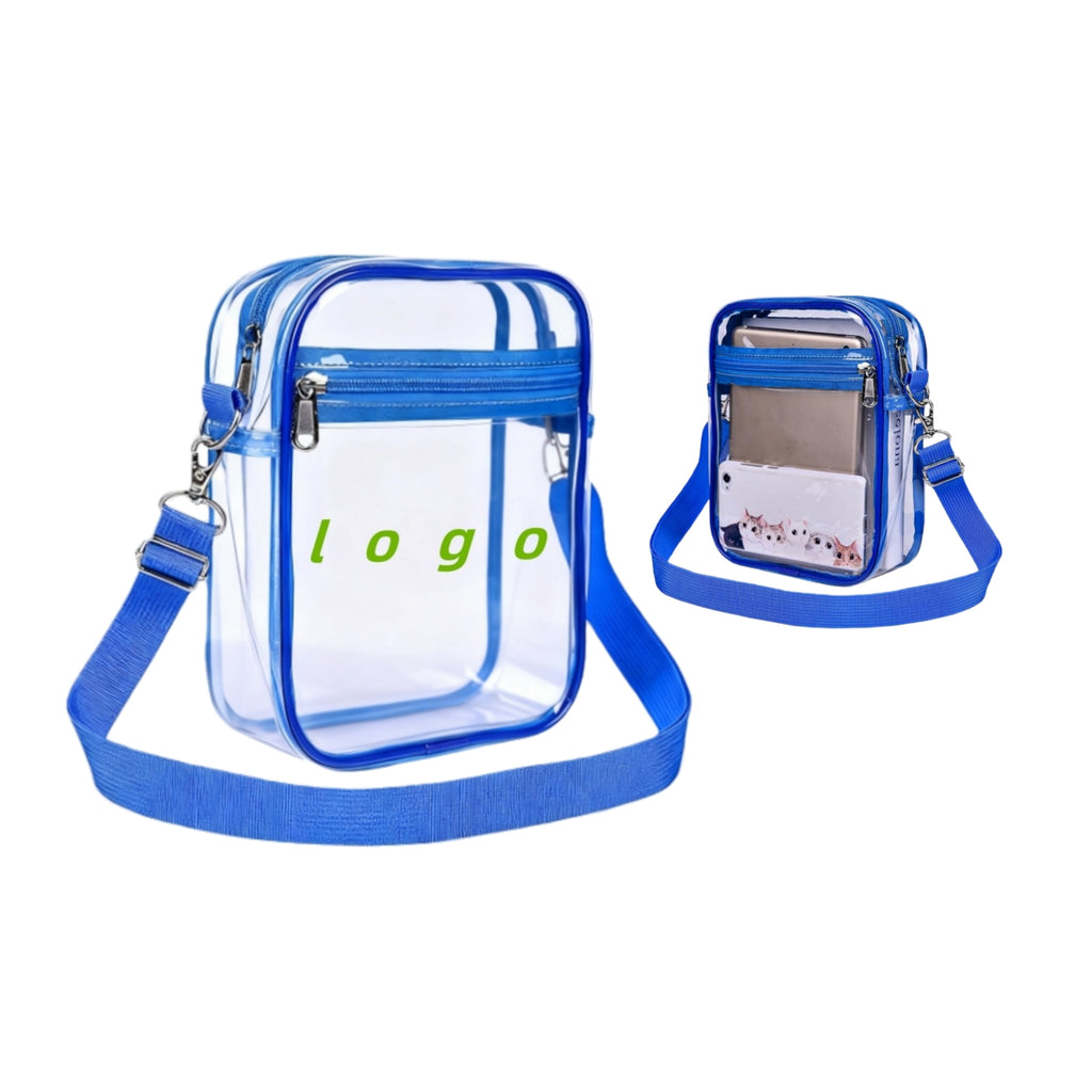 Transparent PVC Waterproof Crossbody Bag