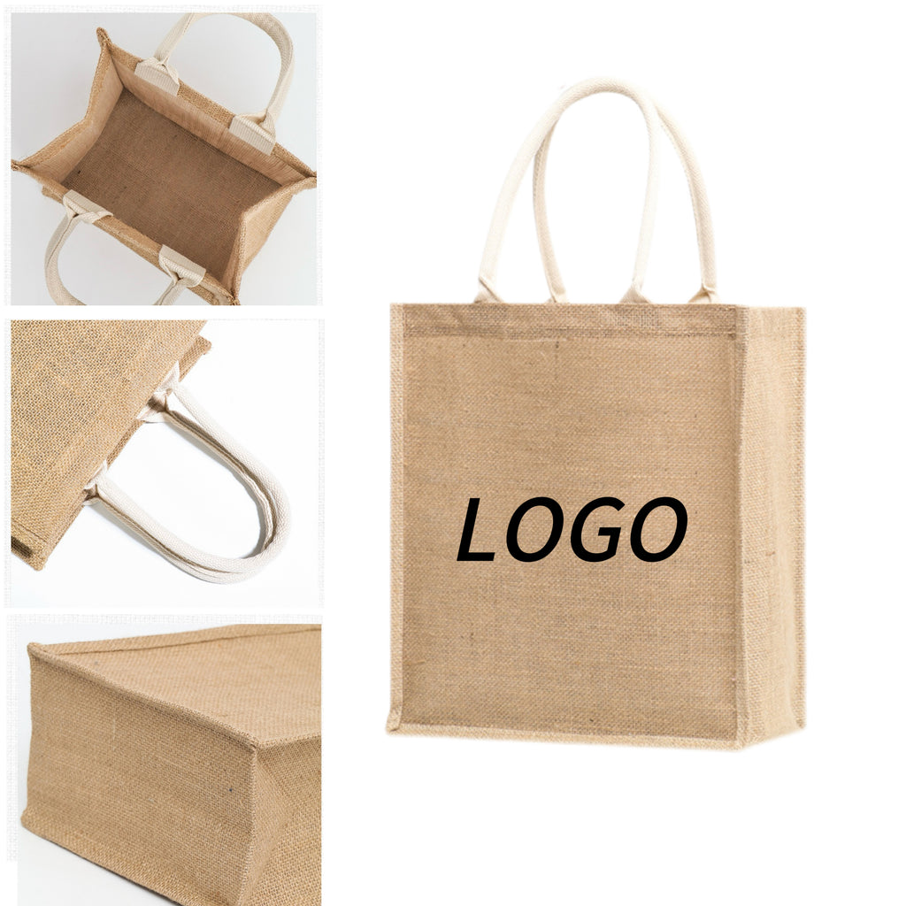 Waterproof Burlap Tote Bag
