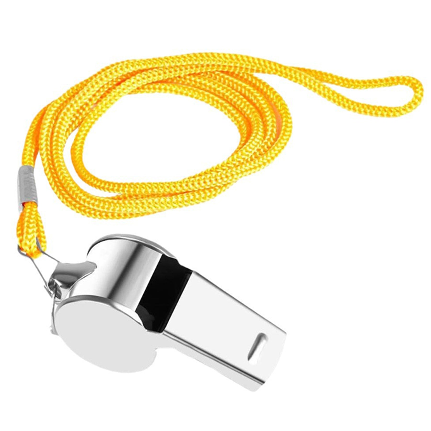 Metal Whistle With Lanyard Keyring