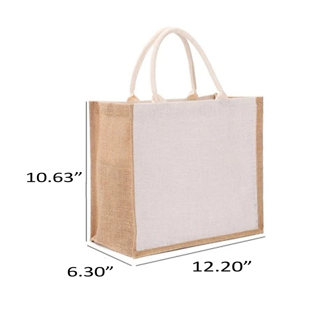 Reusable Jute Gift Tote with Handle