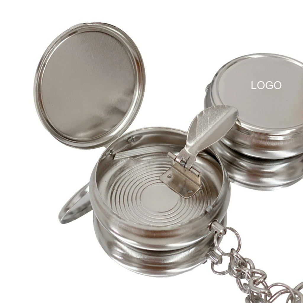 Creative Mini Metal Ashtray Keychain