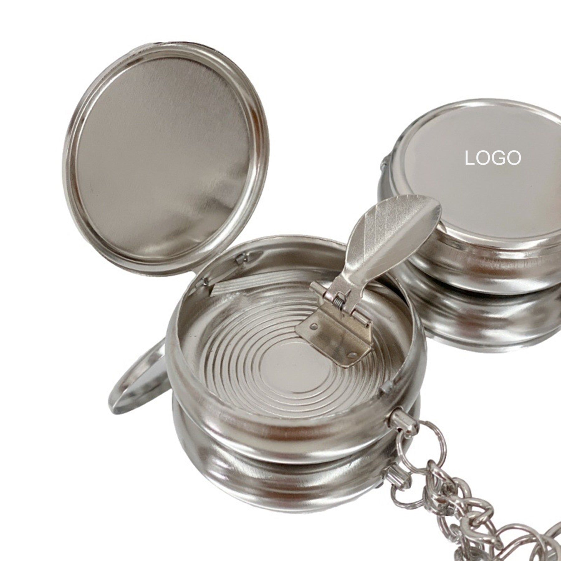 Creative Mini Metal Ashtray Keychain