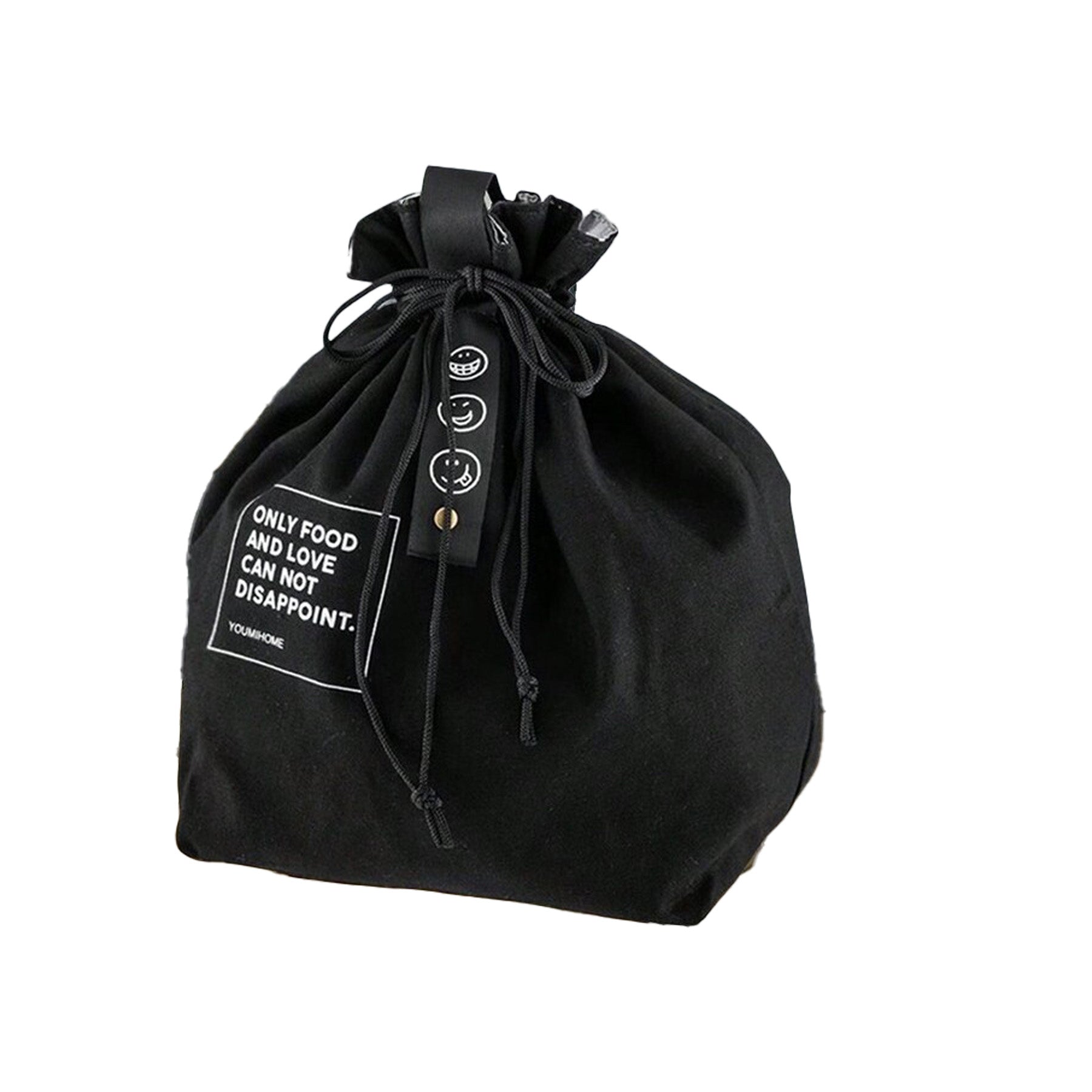 Double-layer Drawstring Portable Lunch Box Bag