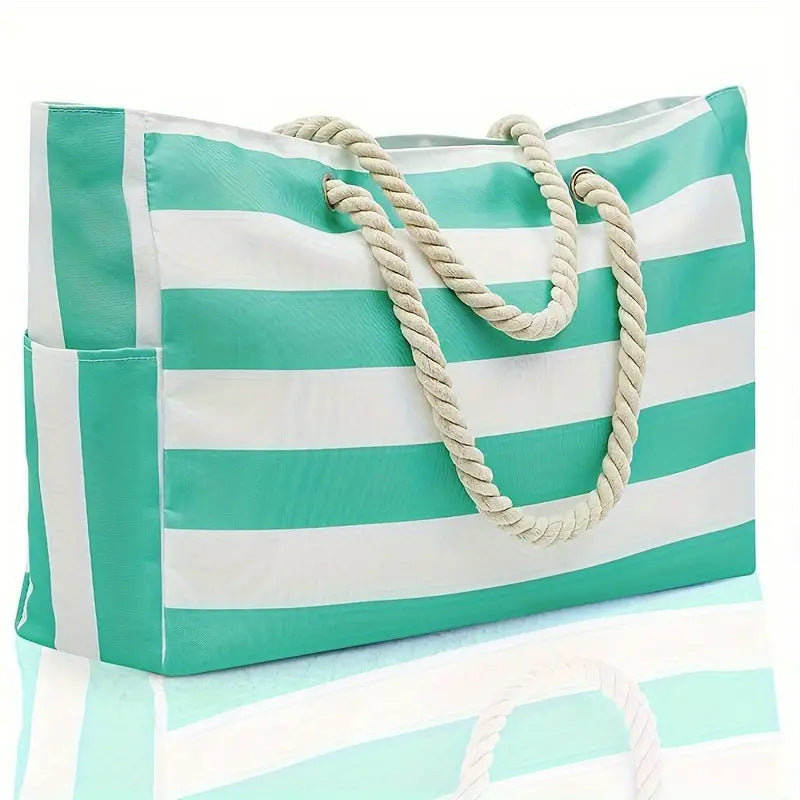 Waterproof Beach Tote Bag with Zipper