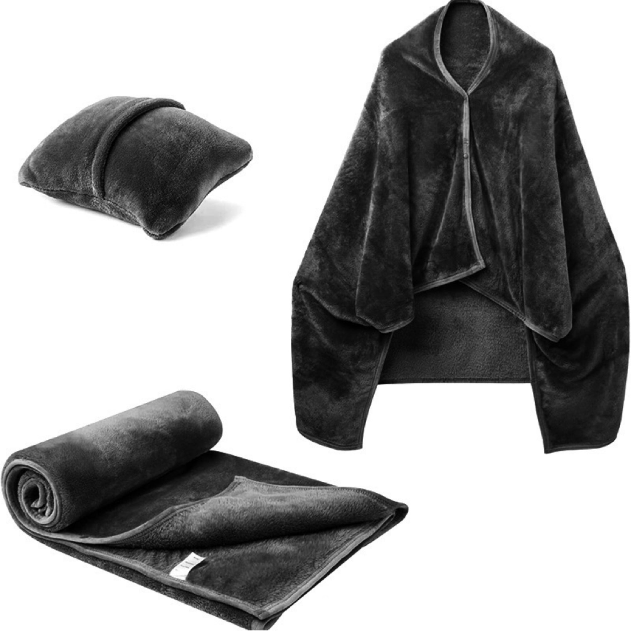 2-in-1 Flannel Travel Blanket