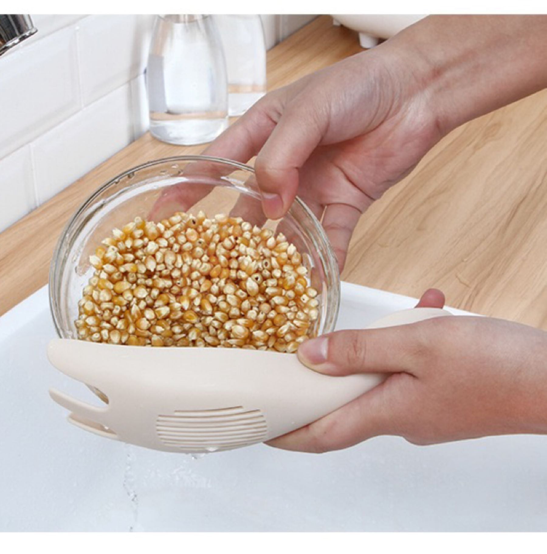 Multi-functional Rice-washing Spoon