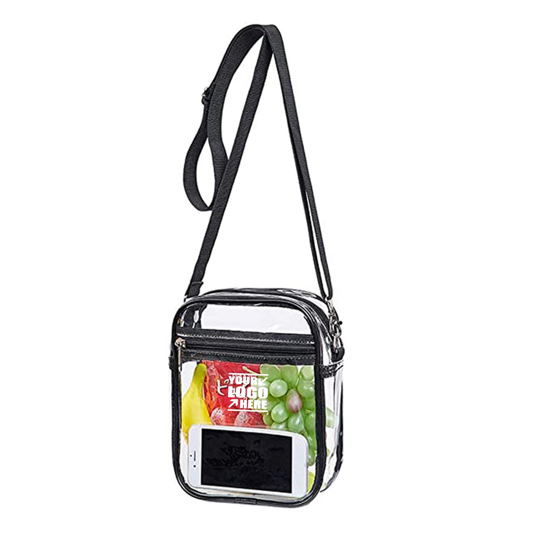 Clear PVC Crossbody Shoulder Bag