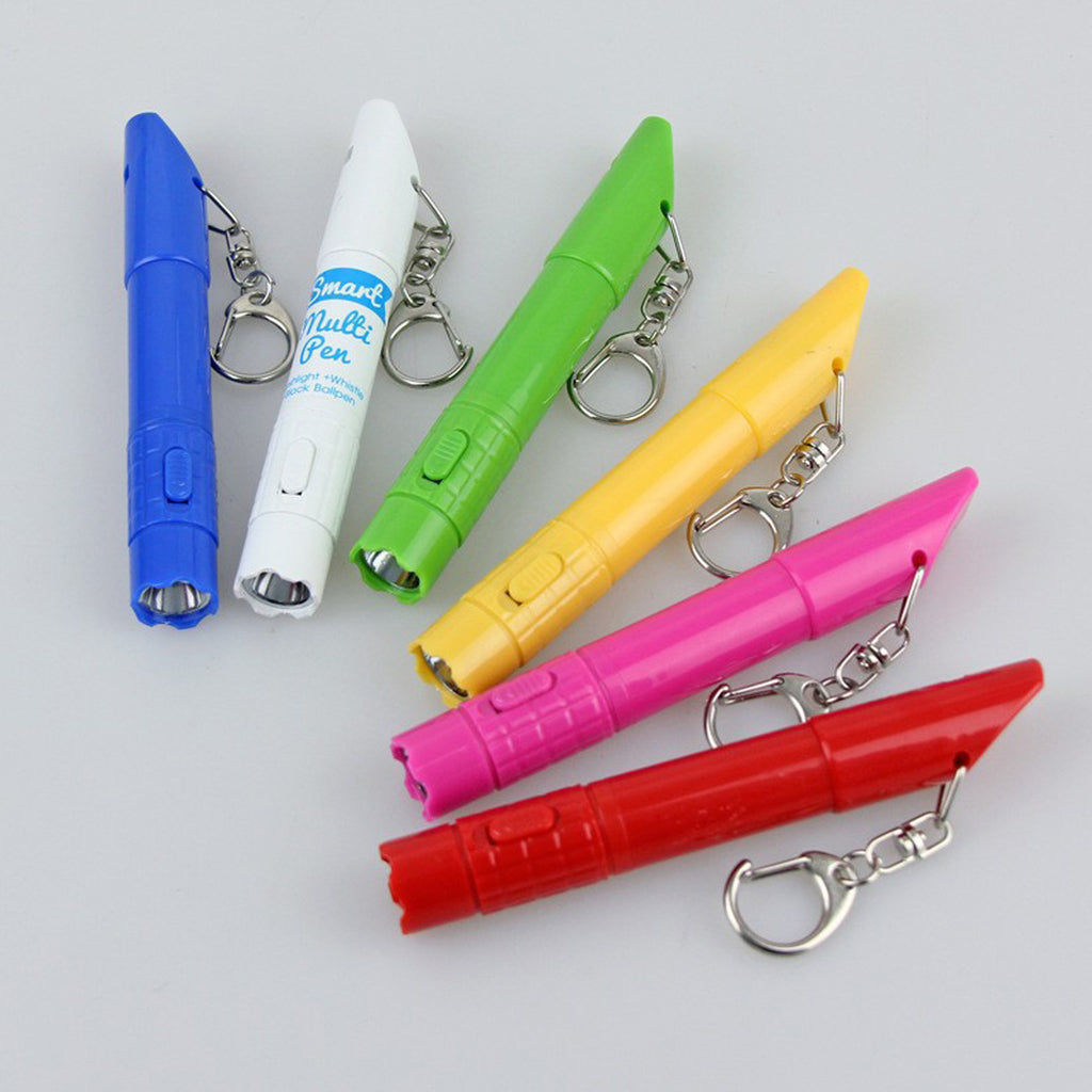 Multi-function Whistle Ballpoint Pen with Flashlight