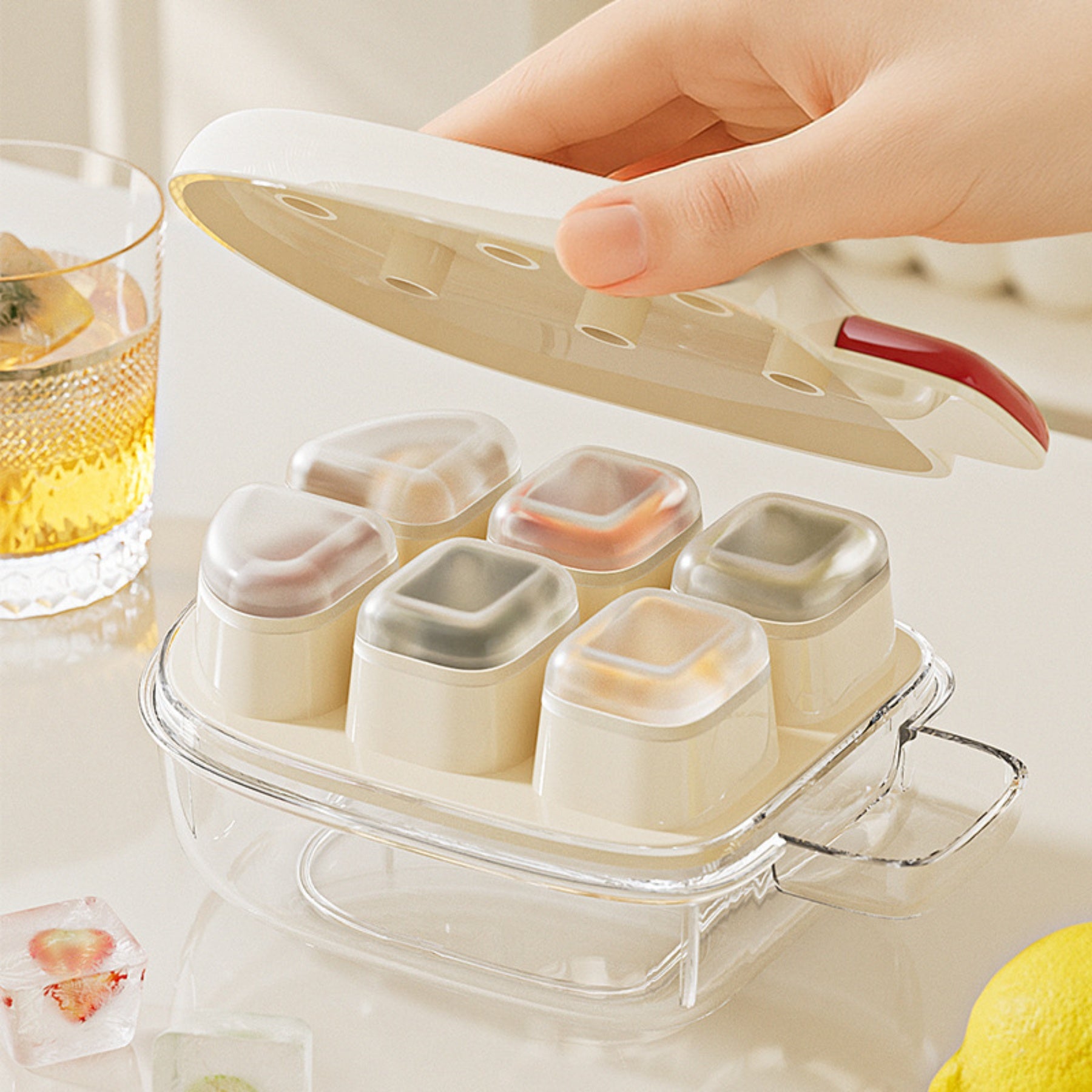 Ice Cube Tray With Lid