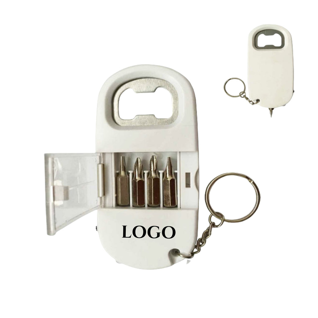 3-in-1 Screwdriver Keychain with Bottle Opener and Flashlight