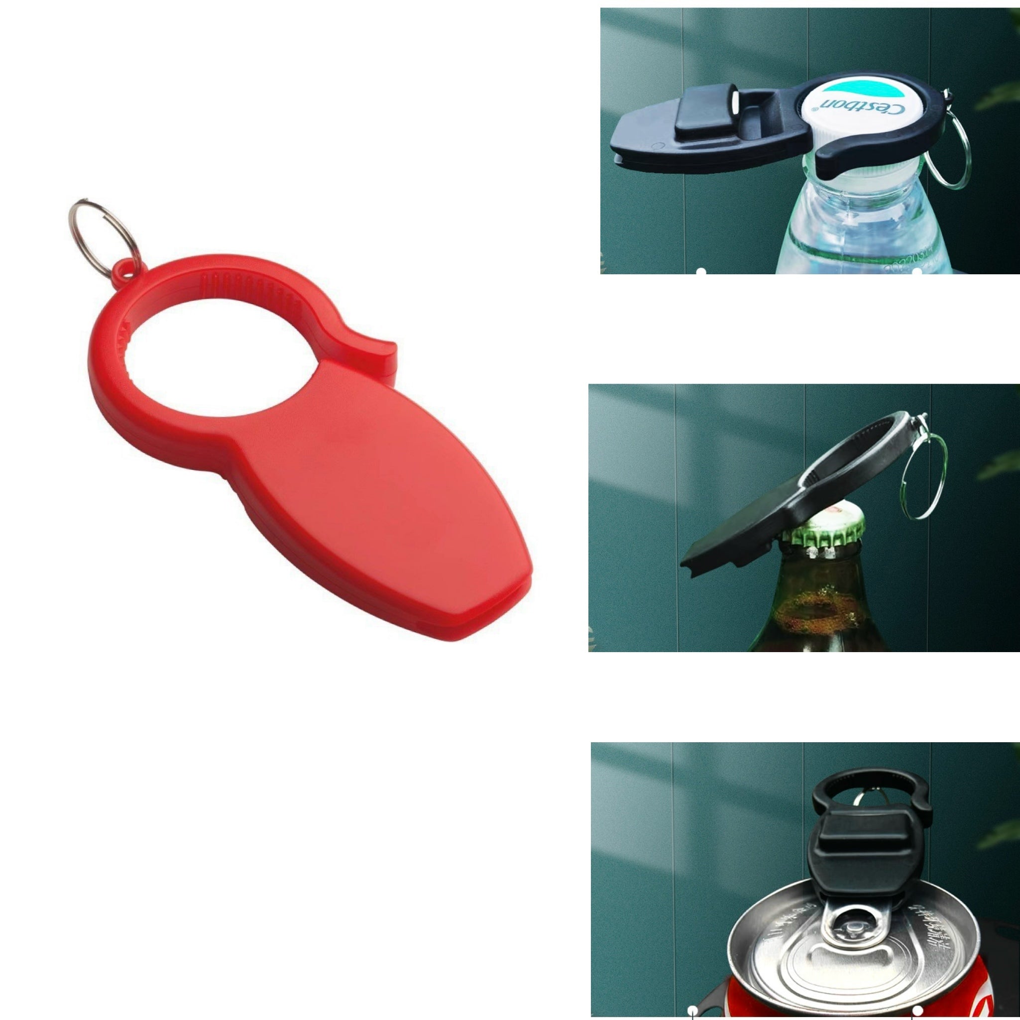 3-In-1 Multi-Functional Can Opener Keychain