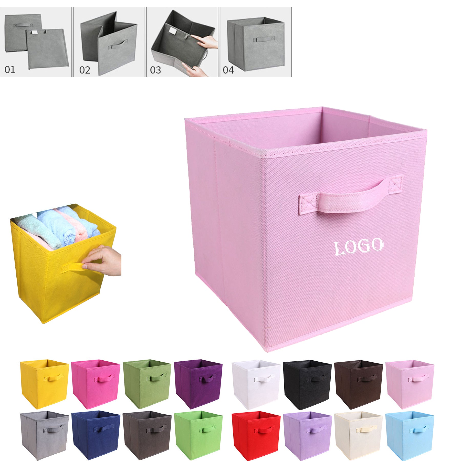 Foldable Non-Woven Square Storage Box