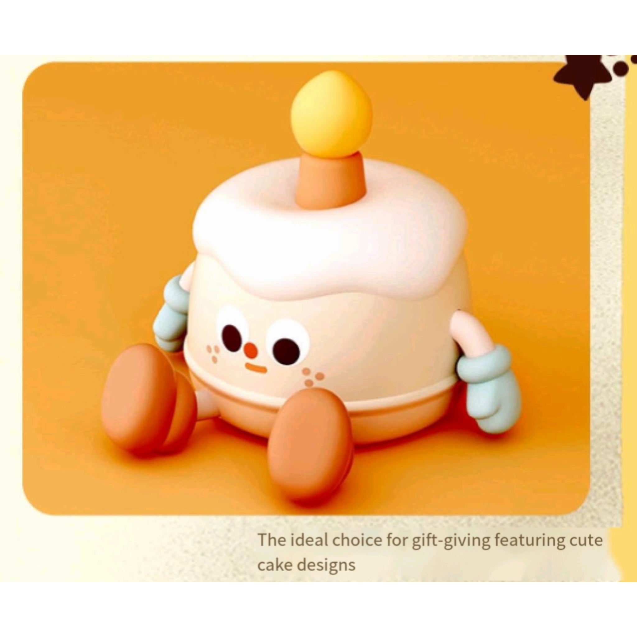 Cake Night Light Touch Sensor LED Gift Kids Cute