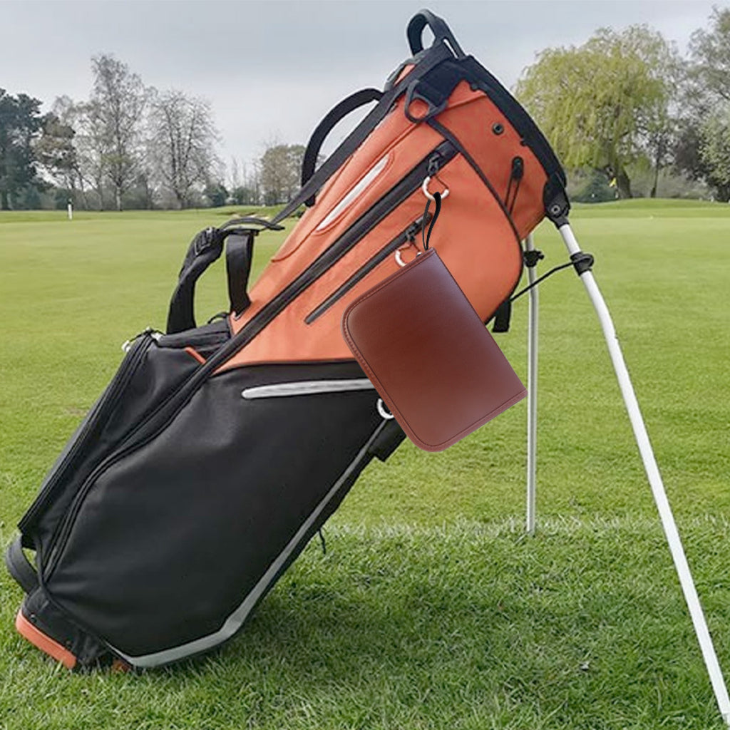 Large-capacity Golf Accessory Storage Leather Bag