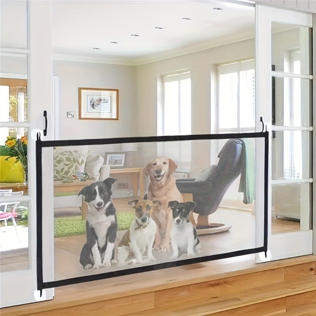 No Drill Pet Gate Safety Barrier With Thickened Mesh