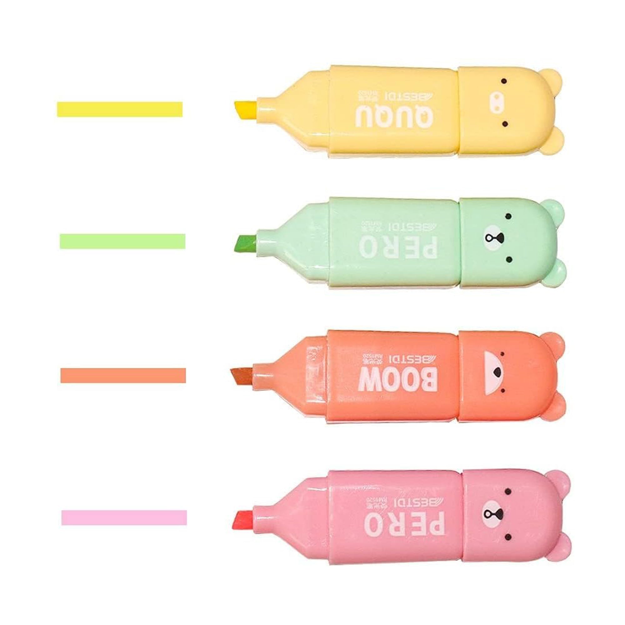 Mini Bear Highlighter Pen Set