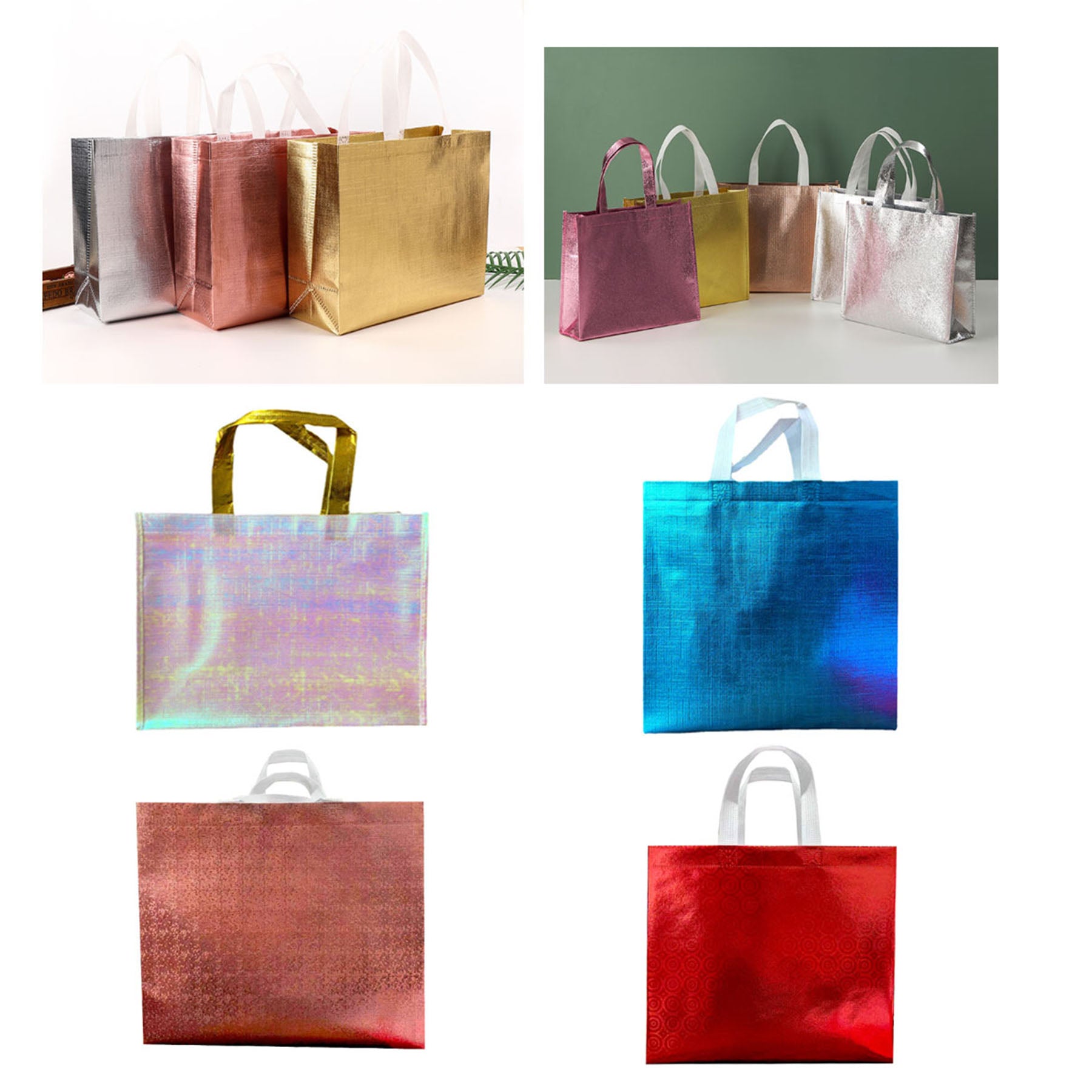Reusable Non Woven Foldable Shopping Bag All Over Printing