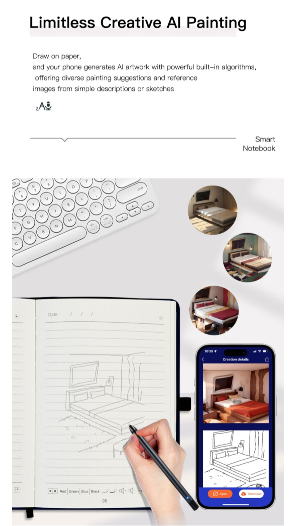 Smart Paper Screen Synchronized Notebook