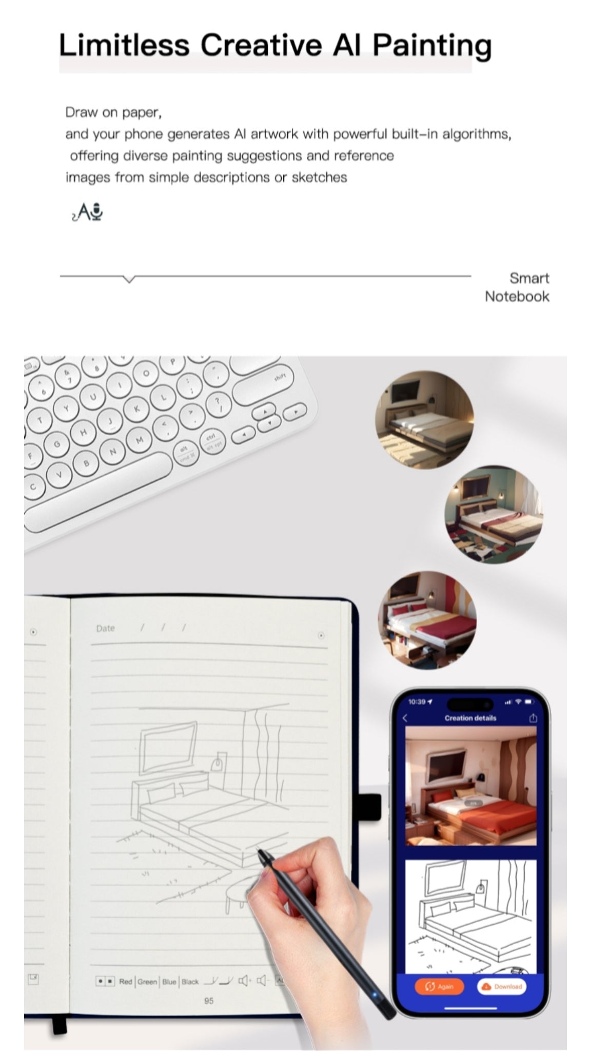 Smart Paper Screen Synchronized Notebook