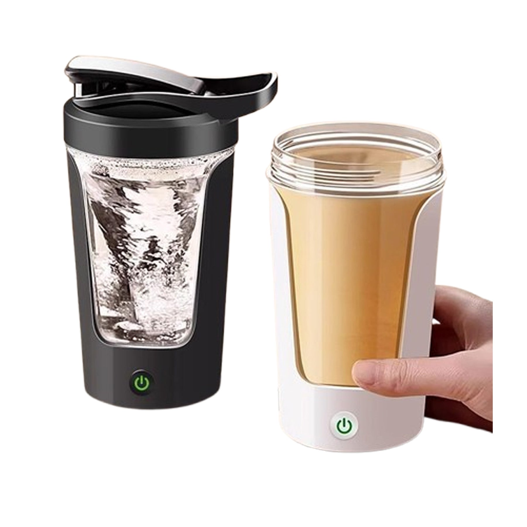 Transparent Center Auto-Stirring Tumbler