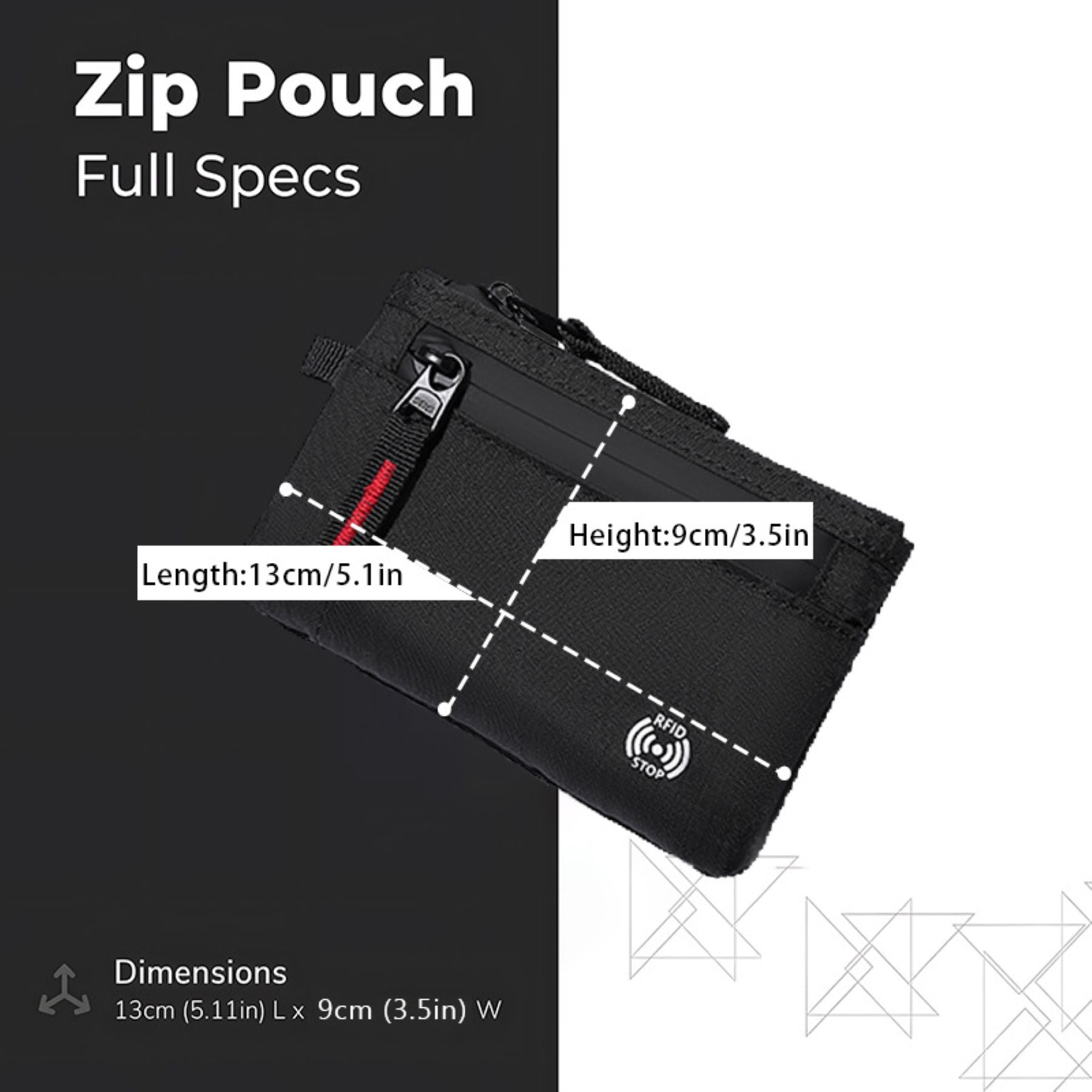 Anti - Theft Card - carrying Coin Pouch with Keychain
