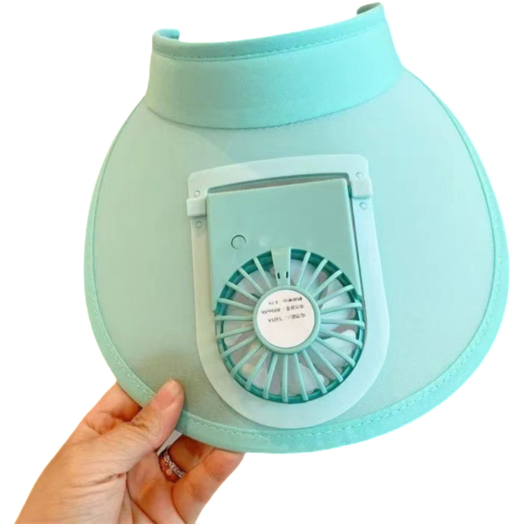 Sun Hat with Built-in Cooling Fan