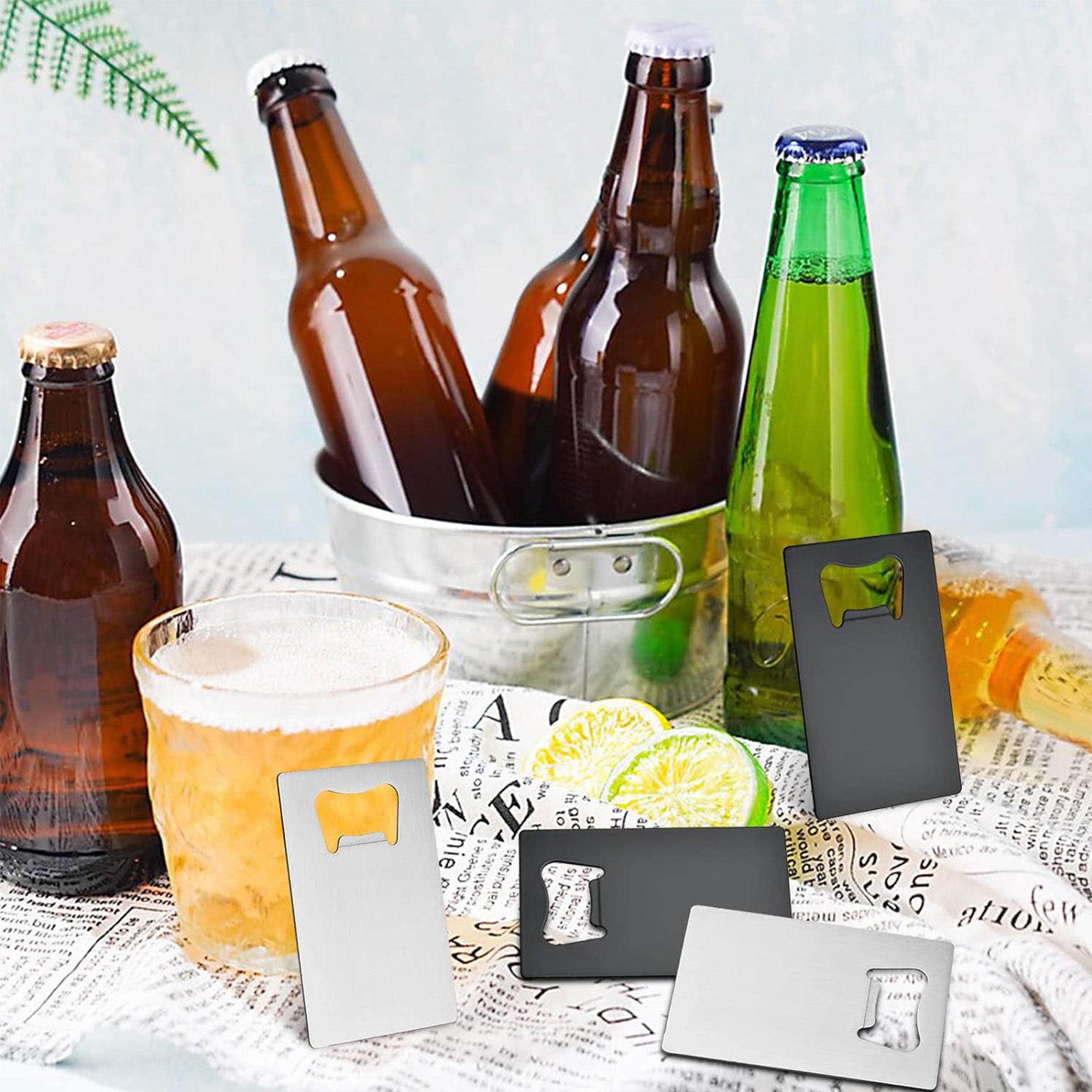Portable Credit Card Stainless Steel Beer Bottle Opener